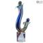 Danse Tango - sculpture en calcédoine - Verre de Murano original OMG