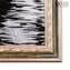 Photo avec cadre sur plaque de verre de Murano - Gondole en noir et blanc avec feuille argentée