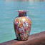 Vase Millefiori Colourful Mix with gold - Origianl Murano Glass  OMG