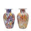 Vaso Millefiori Colorful Mix com ouro - Origianl Murano Glass OMG