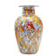 Vase Millefiori Colorful Mix mit Gold - Origianl Murano Glass OMG