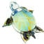 Schildkröte - Skulptur in Chalcedonschildkröte - Original Murano Glass OMG