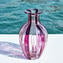 花瓶花絲多彩戛納粉色-原始玻璃Murano