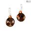 Boucles d'oreilles immergées - Décoration Avventurina - Verre de Murano Original OMG