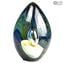 Das Ei - Chalcedonglas - Original Murano Glas OMG