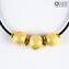 Gold Princess - Necklace Venetian Beads - Original Murano Glass OMG