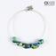 Lagoon - Necklace Venetian Beads - Original Murano Glass OMG