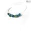 Lagoon - Necklace Venetian Beads - Original Murano Glass OMG