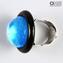 Ring - Submerged Light Blue Glass - Original Murano Glass OMG