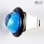 Ring - Untergetauchtes hellblaues Glas - Original Muranoglas OMG