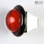 Ring - Untergetauchtes rotes Glas - Original Murano Glas OMG