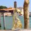 Figura de gato - en oro puro de 24 quilates - Cristal de Murano original OMG