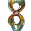 Sing - Escultura abstracta en calcedonia - Vidrio de Murano original OMG