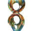 Sing - Abstract Sculpture in Chalcedony - Original Murano Glass OMG