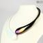 Denise Necklace - Iridescent Black & White - Original Murano Glass OMG