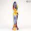 Sculpture Lovers - OneLove - Décoration bleu orange rouge jaune Grande taille