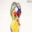 Lovers Sculpture - OneLove - Blue orange red yellow decoration Big size