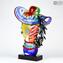 Madam Bovary Sculpture head - Picasso tribute - Original Murano Glass OMG