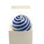 Bola de Natal - Spiral Fantasy Blue - Murano Glass Xmas