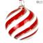 Palle di Natale - Spiral Fantasy - Rosso - Murano glass xmas