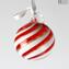 Palle di Natale - Spiral Fantasy - Rosso - Murano glass xmas