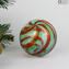 Palle di Natale - Spiral Fantasy Verdi - Murano glass xmas