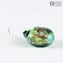 耳環被淹沒-綠色-Murano玻璃原味OMG