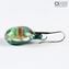 Pendientes sumergidos - Verde - Cristal de Murano original OMG