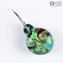 Pendientes sumergidos - Verde - Cristal de Murano original OMG