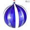 كرة الكريسماس - قصب الخيال الأزرق - زجاج مورانو الكريسماس