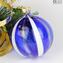 Palle di Natale - Canes Fantasy Blue - Murano Glass Xmas