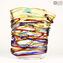 Vase Arlequin - Vase Curvy - Verre de Murano Original