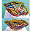 Sombrero Arlecchino - Vaso Curvy Corto - Original Murano Glass