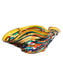 Harlequin Sombrero - Curvy Short Vase - Original Murano Glass