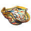 Sombrero Arlecchino - Vaso Curvy Corto - Original Murano Glass