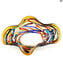 Sombrero Arlecchino - Vaso Curvy Corto - Original Murano Glass