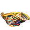 Sombrero Arlecchino - Vaso Curvy Corto - Original Murano Glass