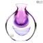 Vaso Mago Viola Sommerso - Vetro di Murano
