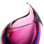 花瓶Tiger Purple Sommerso-Murano玻璃