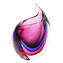 꽃병 Tiger Purple Sommerso-Murano Glass