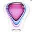 花瓶眼鏡蛇紫色Sommerso-穆拉諾玻璃