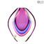 Vase Goutte Violet Sommerso - Verre de Murano Original OMGG