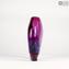 Vaso Drop Curvy Viola Sommerso - Vetro di Murano