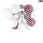 Lampe celing - Atmosphera - Rubis blanc - Verre de Murano original OMG