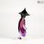 Verre de Murano Sommerso Violet Couple Chinois