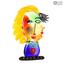 Cabeza de mujer Tribute Picasso - Pop Art - Cristal de Murano original