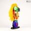 Head of Woman Tribute Picasso - Pop Art - Original Murano Glass