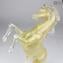 Sculpture en verre de Murano debout avec de l'or pur 24 carats