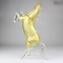 Pferd stehend Murano Glass Skulptur mit Pure Gold 24kt