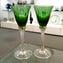 Conjunto de 2 copos de copos verde - borboleta pequena